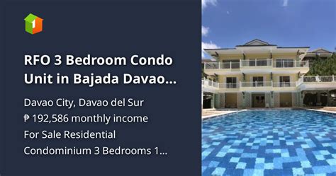 rfo condo in davao|3 BEDROOM RFO CONDO at DAVAO CITY .
